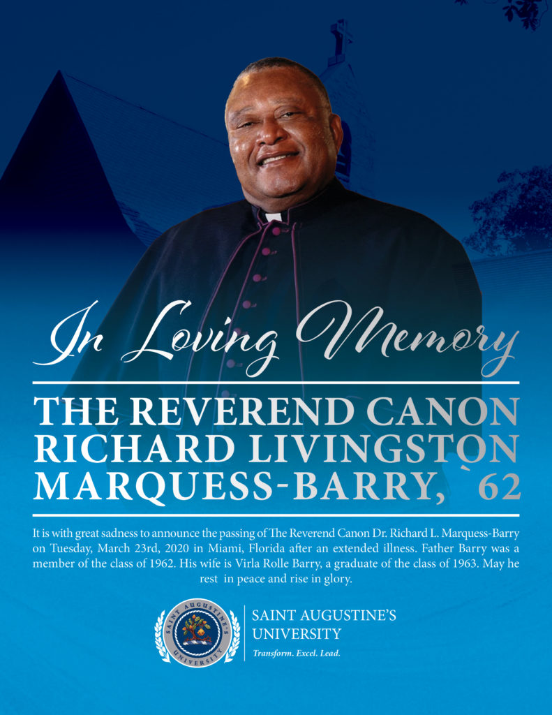 The Saint Augustine's University Community Mourns the Passing of The ...
